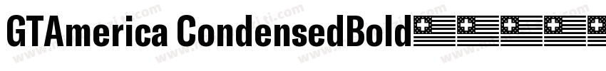 GTAmerica CondensedBold字体转换
